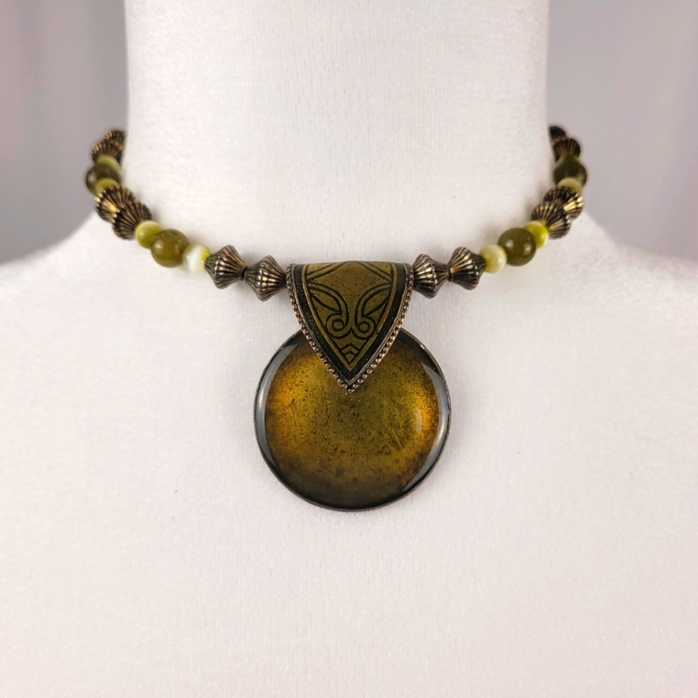 Hand-Made Egyptian Inspired Beaded Chocker Necklace